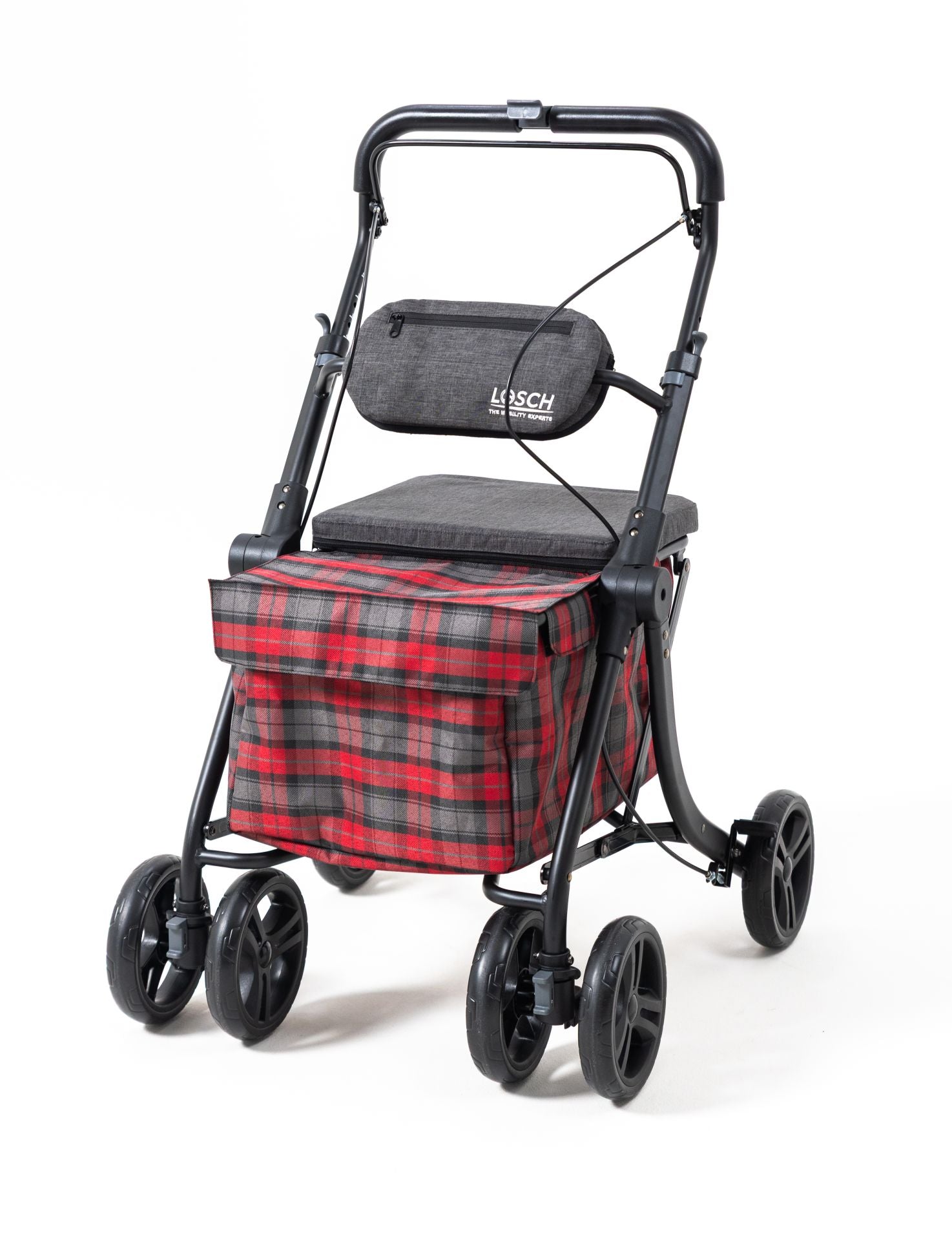 Rollator Shopper Tabas Comfort – Sitz mit Rückenlehne, bis 136 kg belastbar, klappbar