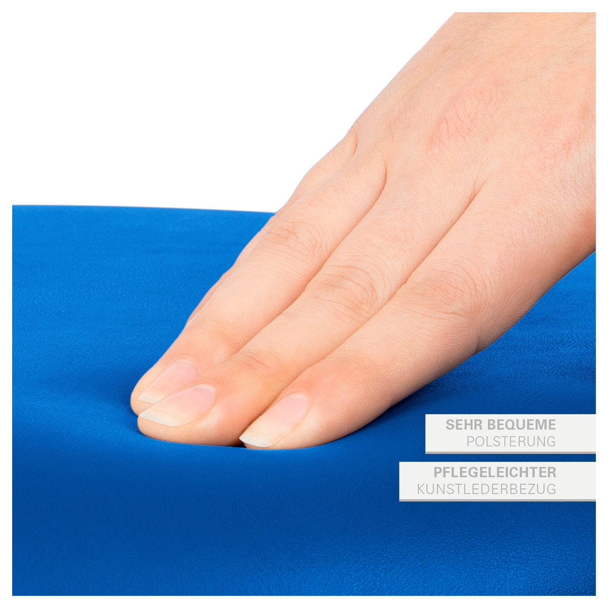 Drehhocker (Standard) - mit Polster und Gleitern