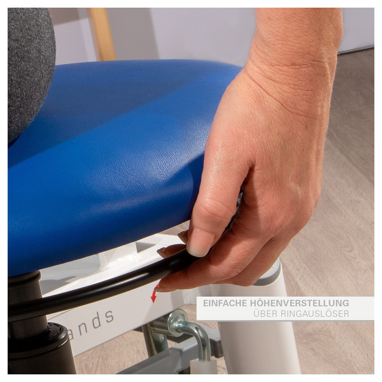 Drehhocker (Standard) - mit Polster und Gleitern