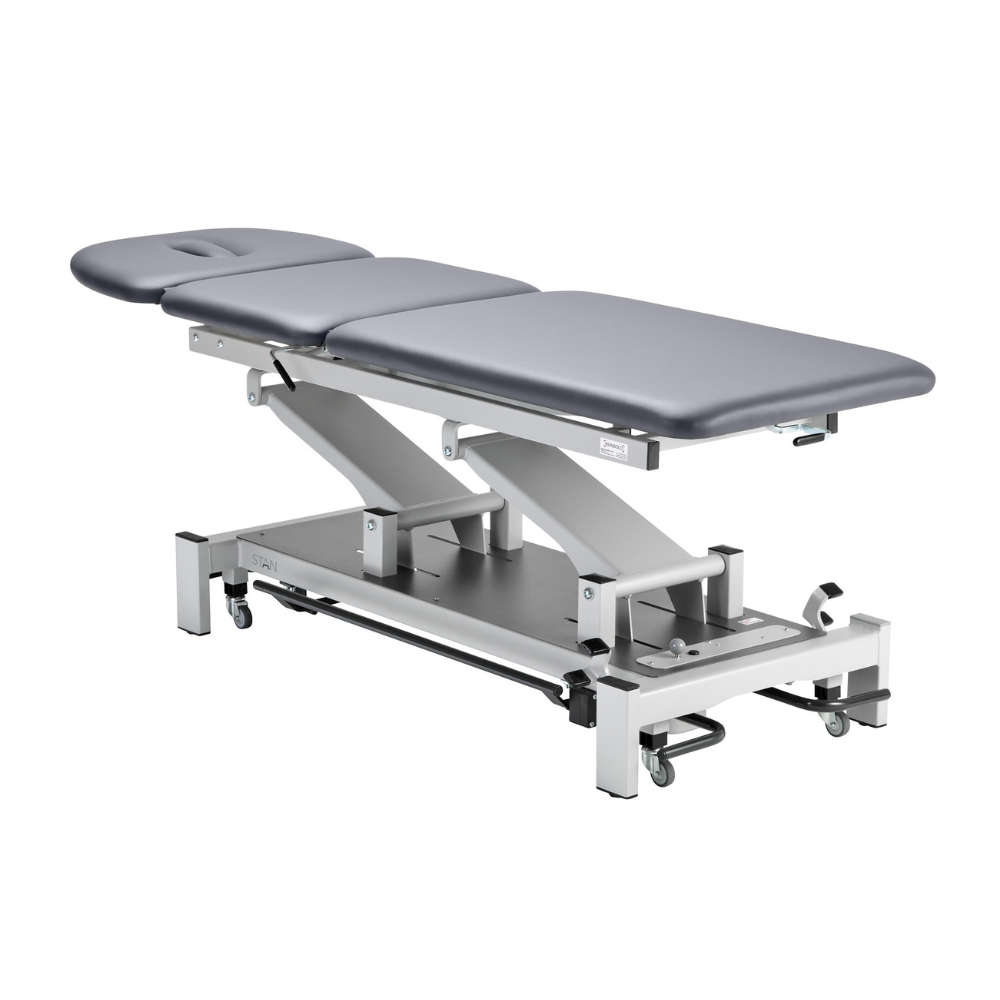 Therapieliege STAN 3 – Behandlungsliege elektrisch mit Handschalter/Fussschalter