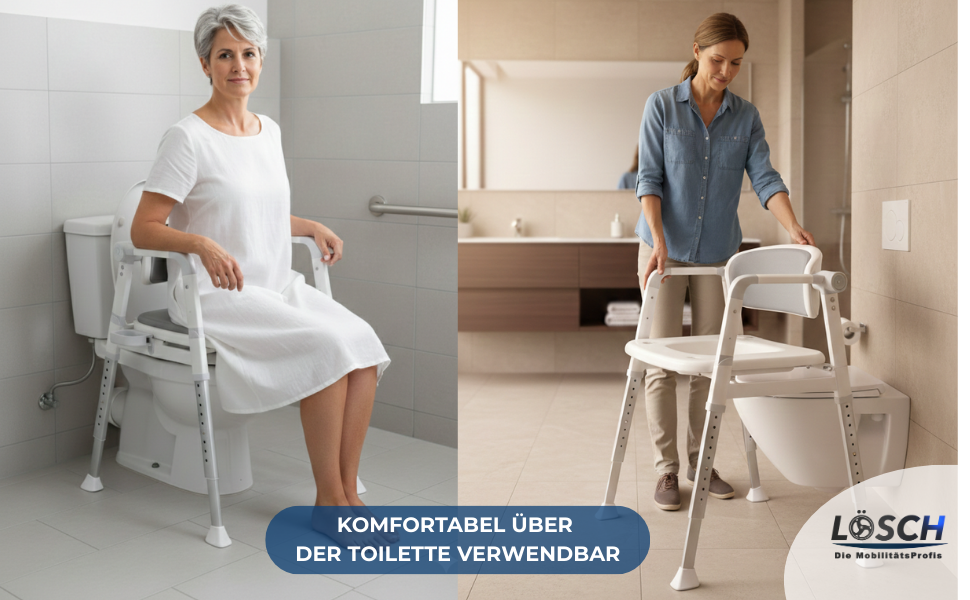 Toilettenstuhl Versa Belastbarkeit bis 136 kg