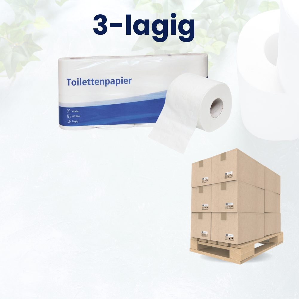 Toilettenpapier 3-lagig - Palette (36 Pack)