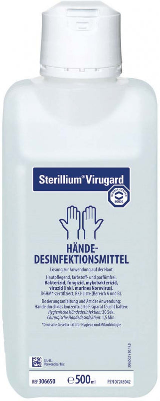 Désinfection des mains Sterillium 500 ml