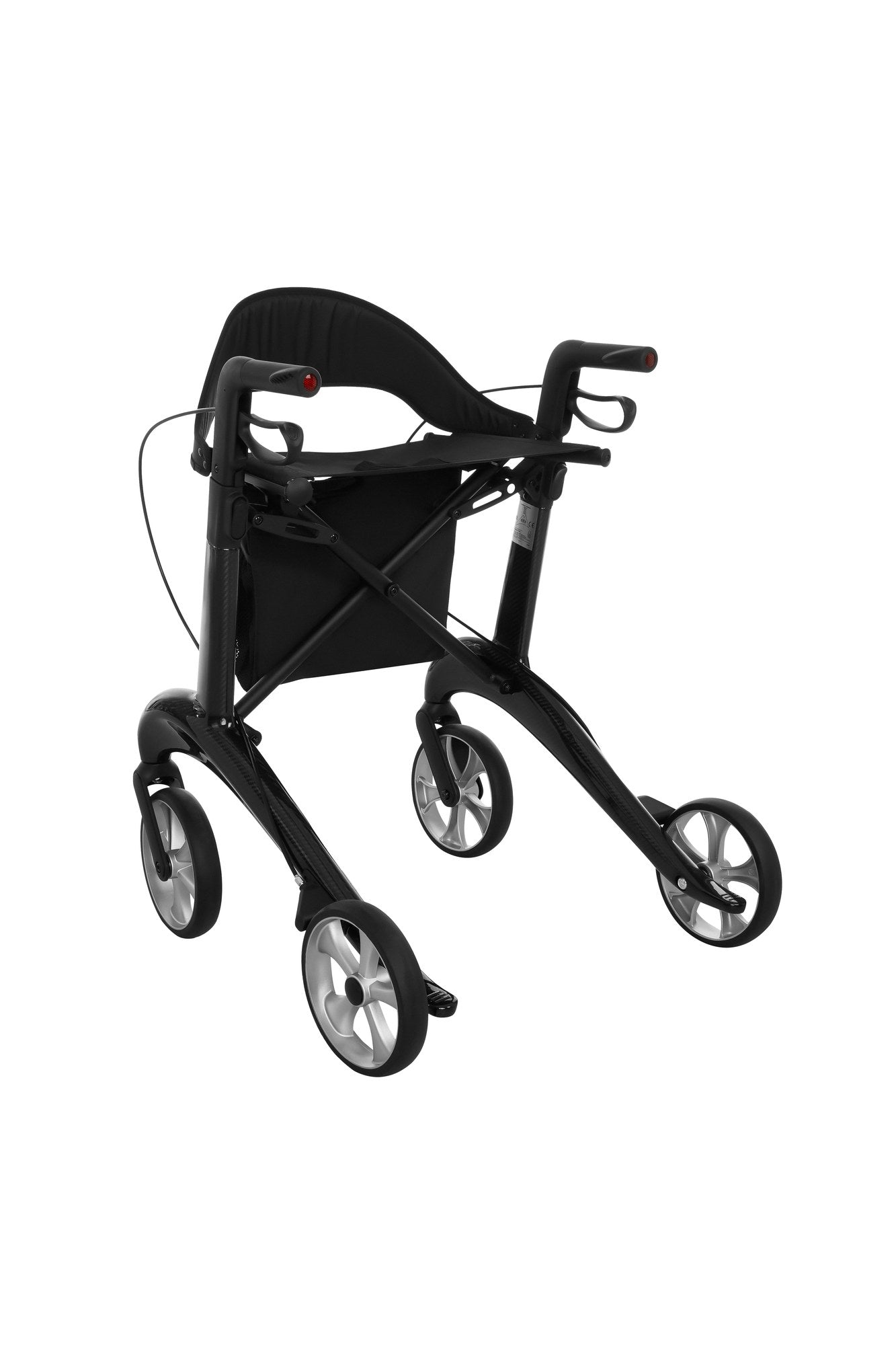 Déambulateur Carbon Antar – Premium, 4 roues, pliable – AT51137