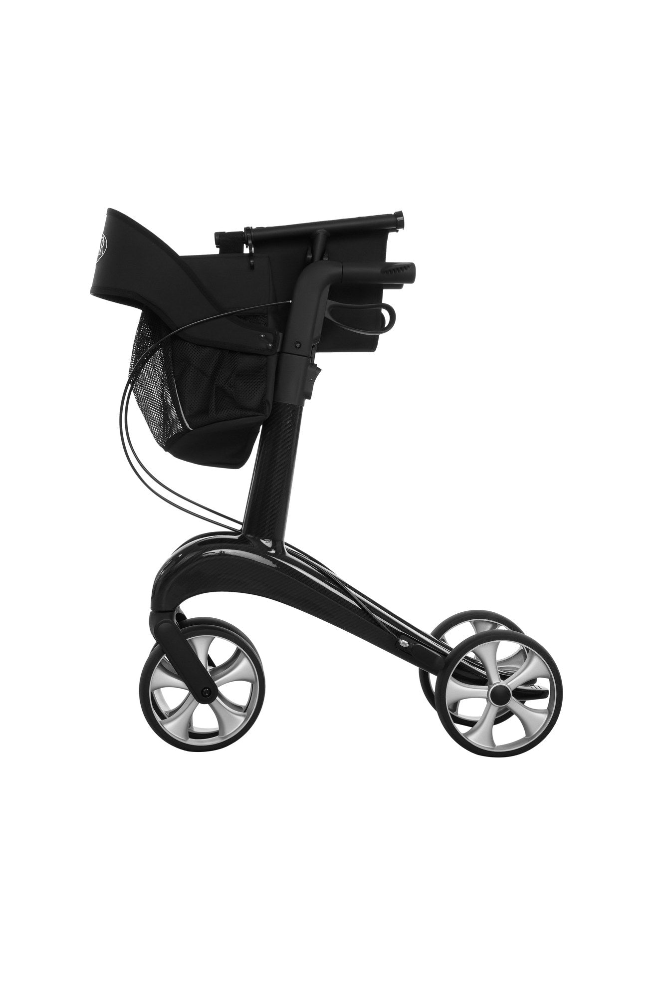 Déambulateur Carbon Antar – Premium, 4 roues, pliable – AT51137