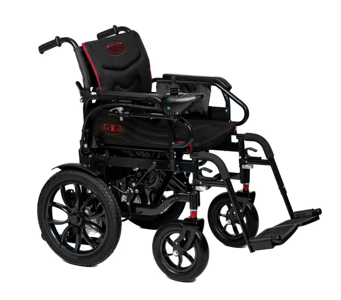 Antar elektrischer Rollstuhl Schwarz aus Carbonstahl - AT52332