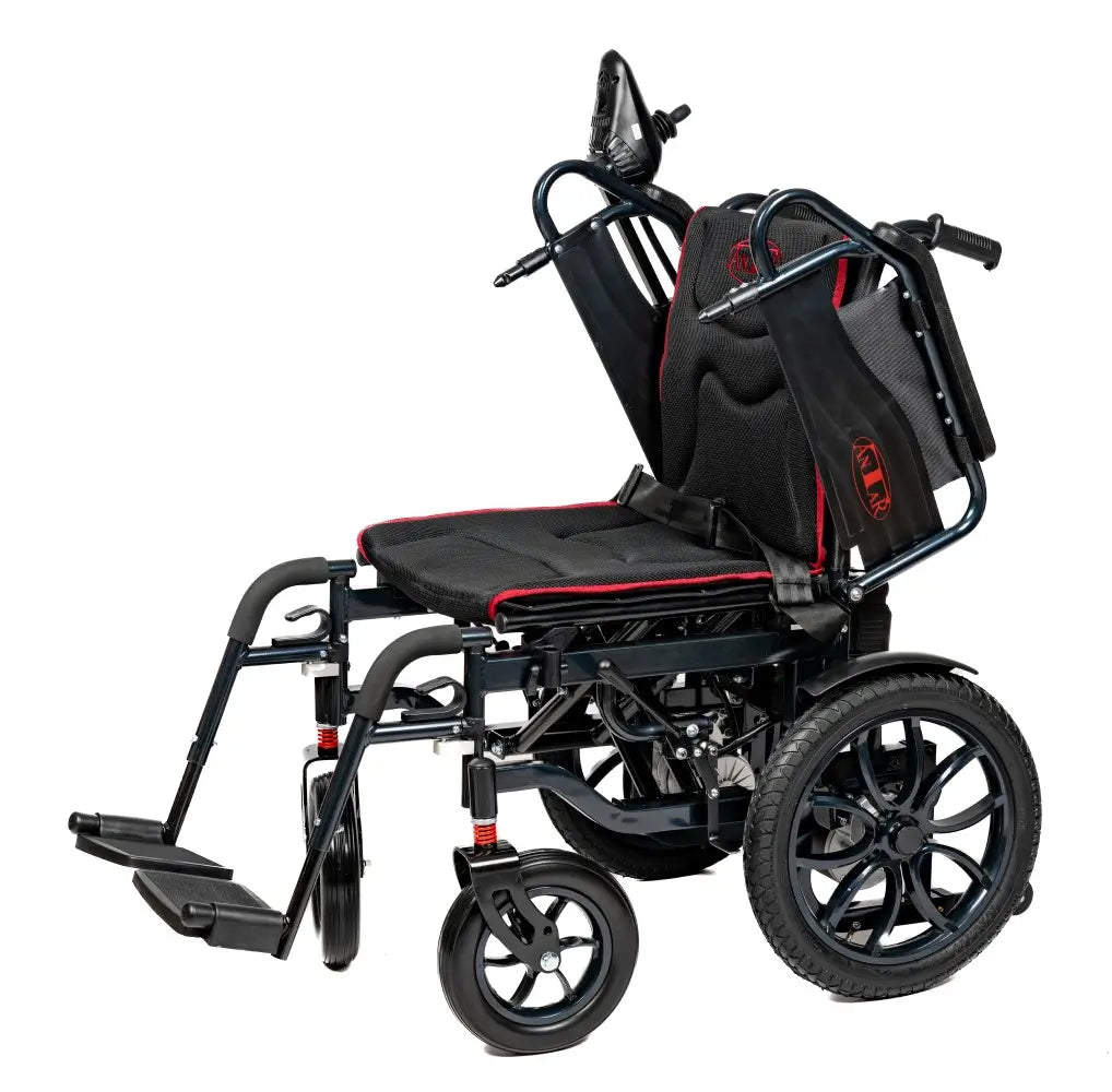 Antar elektrischer Rollstuhl Schwarz aus Carbonstahl - AT52332
