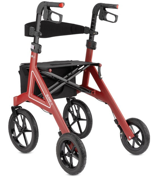 ALEVO X Rollator Rubinrot Detailansicht 4