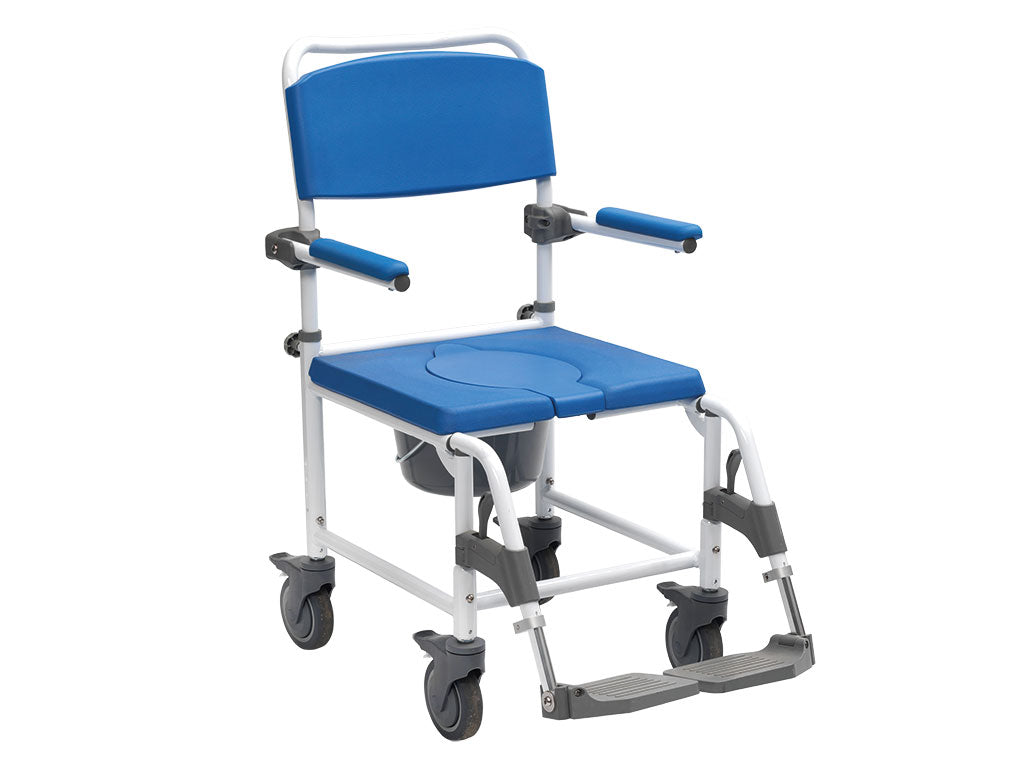 Dusch-Toilettenrollstuhl Aston (5" Räder)