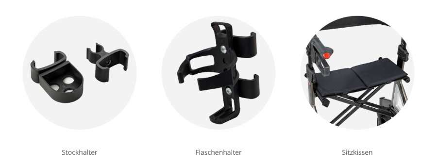 Leichtgewichtrollator Alevo Alu - Design by Porsche Design Studio x Bischoff & Bischoff