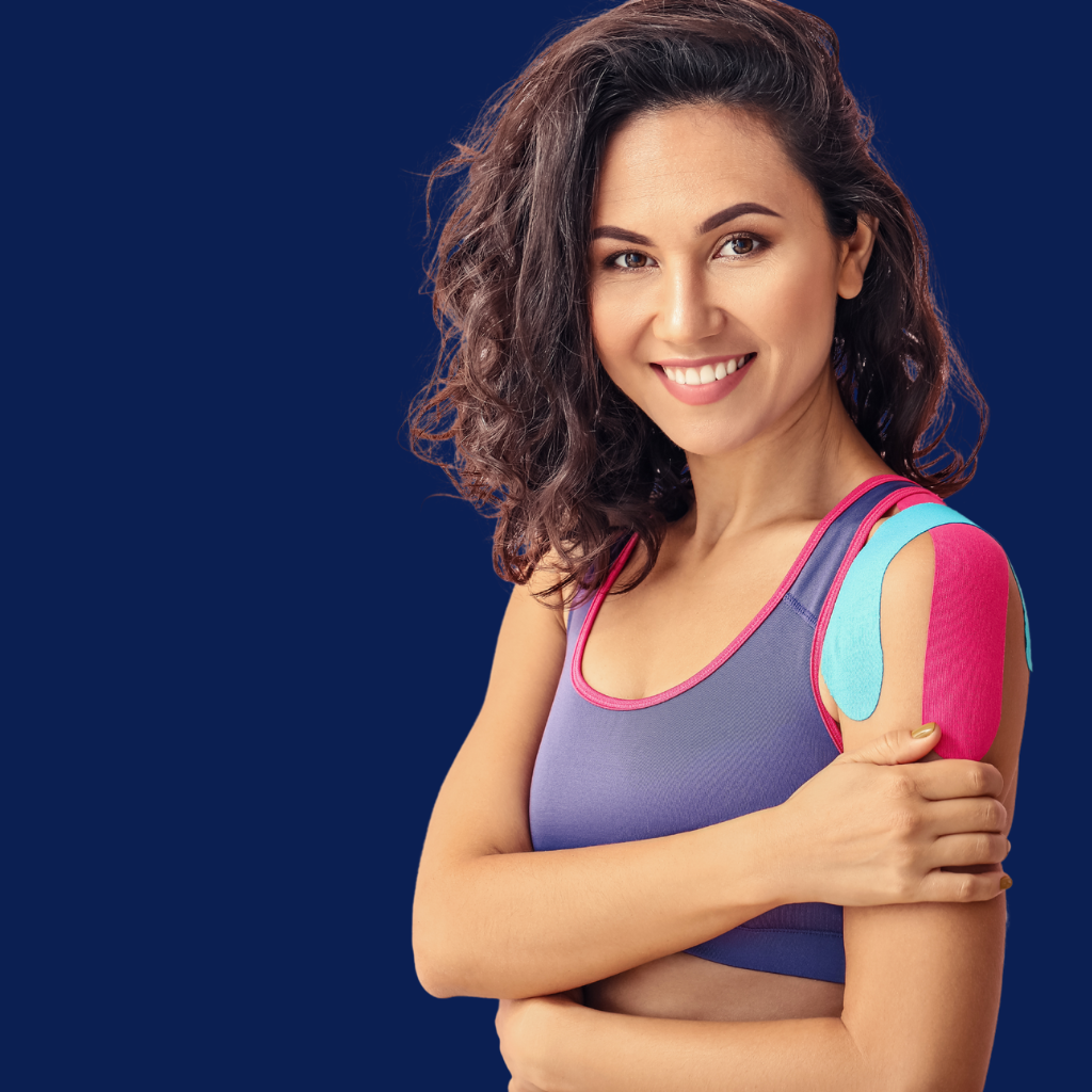 Gittertapes und Kinesiologie-Tapes