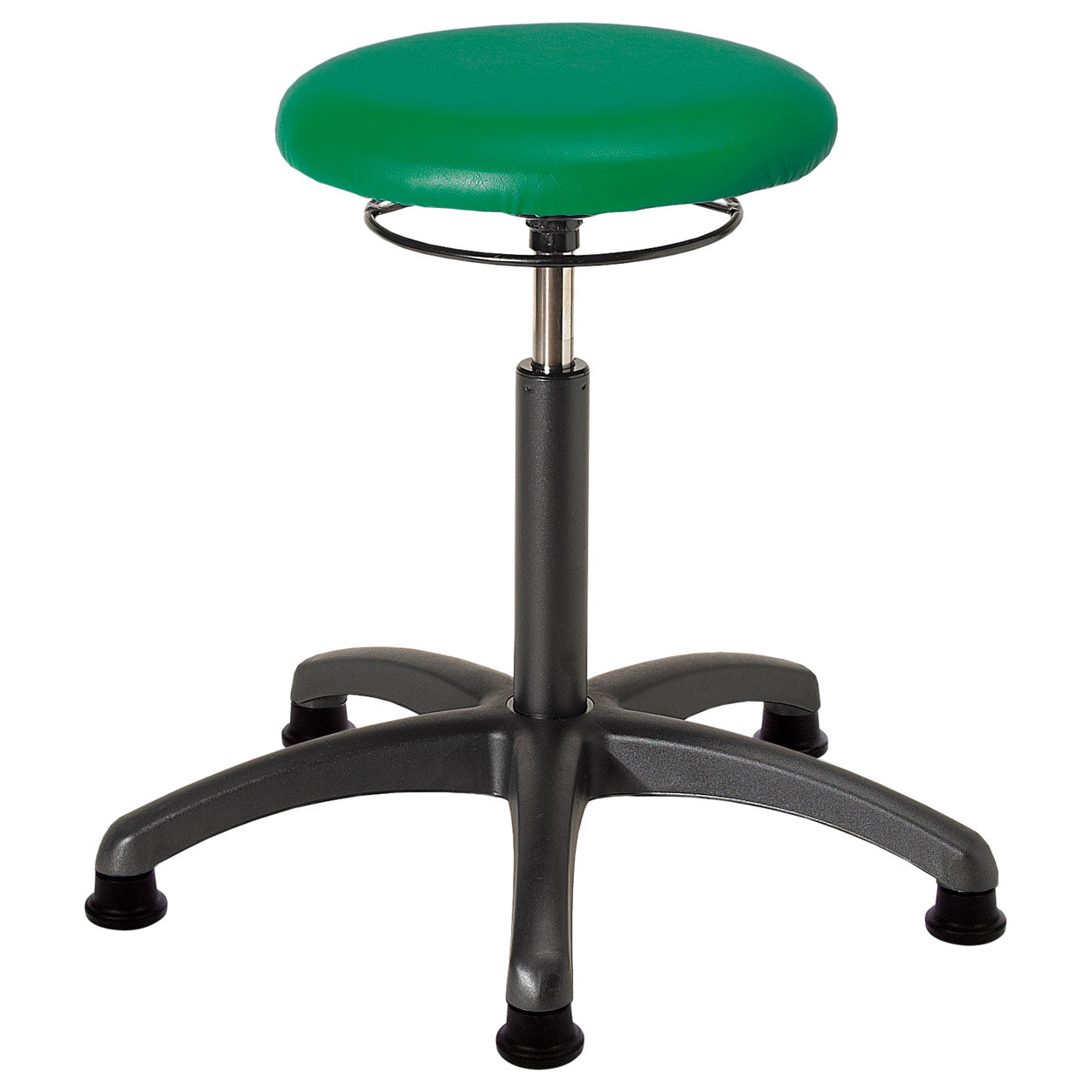 Drehhocker (Standard) - mit Polster und Gleitern