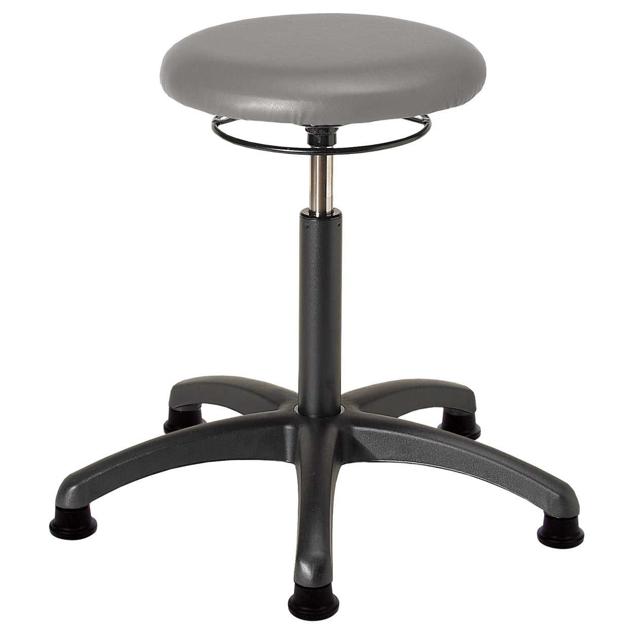 Drehhocker (Standard) - mit Polster und Gleitern