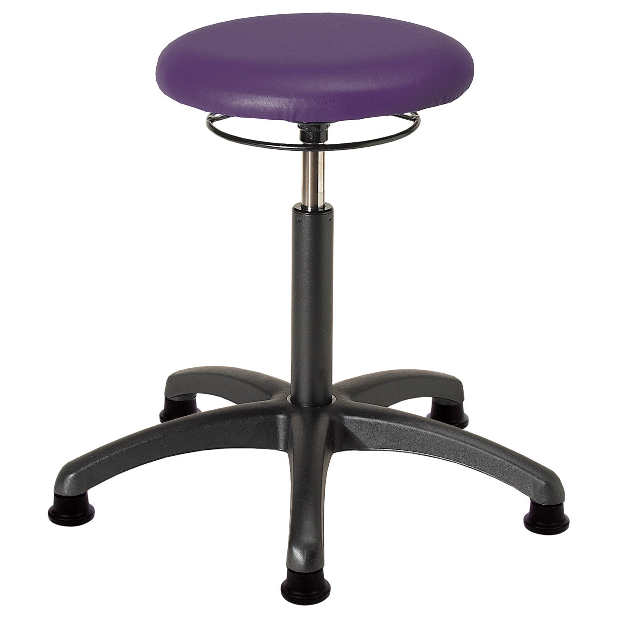 Drehhocker (Standard) - mit Polster und Gleitern