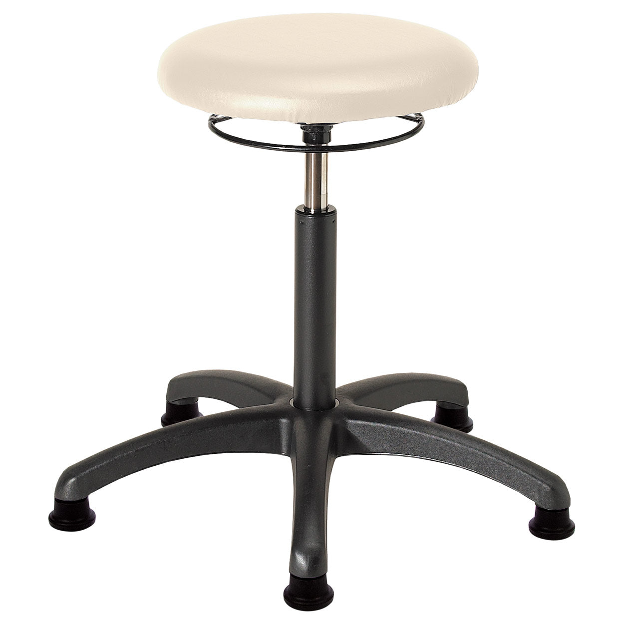 Drehhocker (Standard) - mit Polster und Gleitern