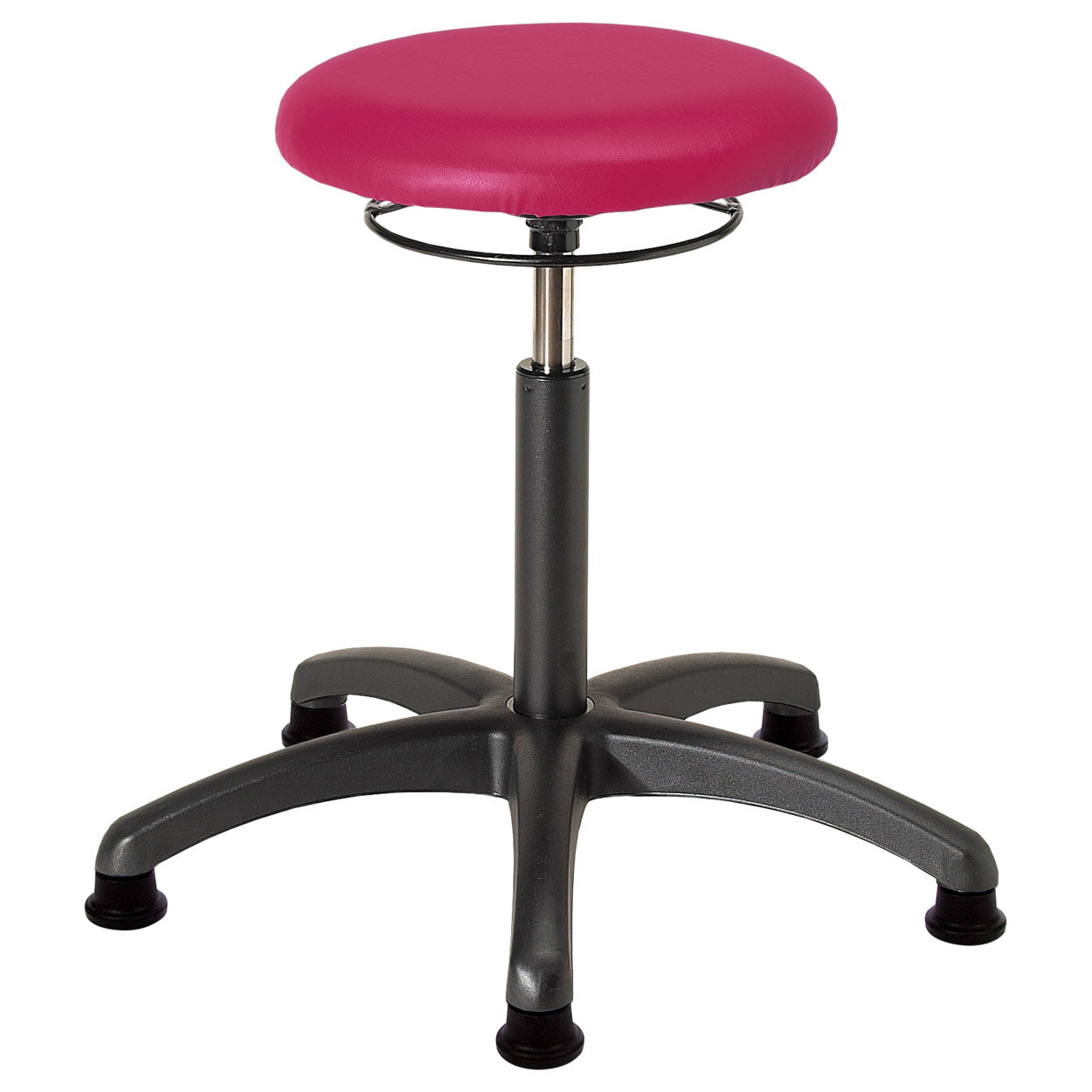 Drehhocker (Standard) - mit Polster und Gleitern