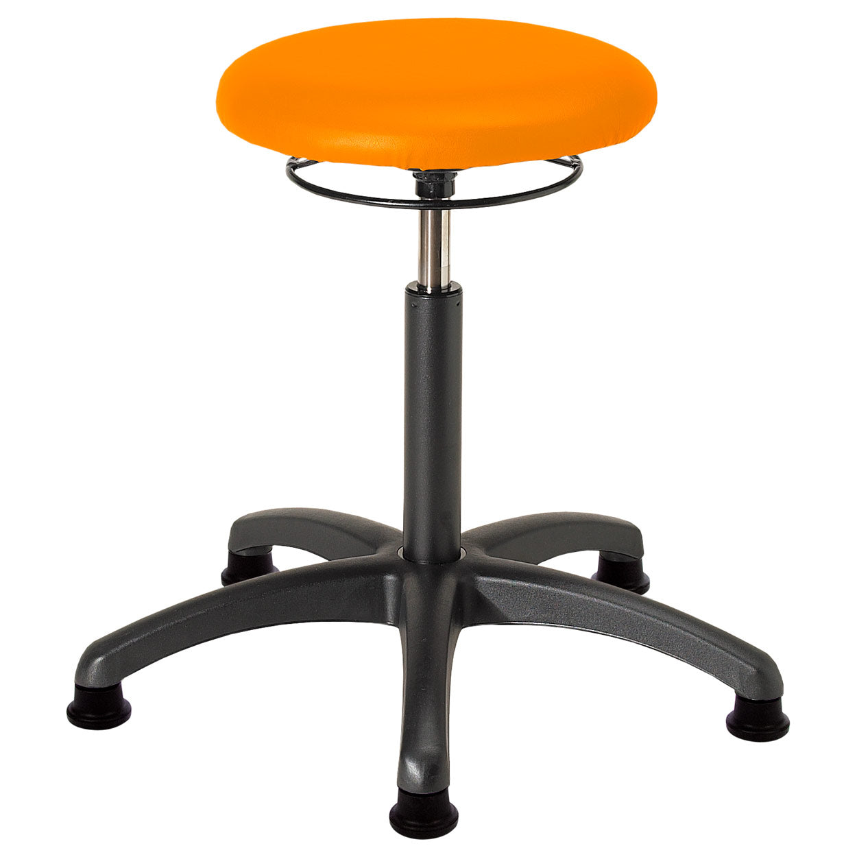 Drehhocker (Standard) - mit Polster und Gleitern