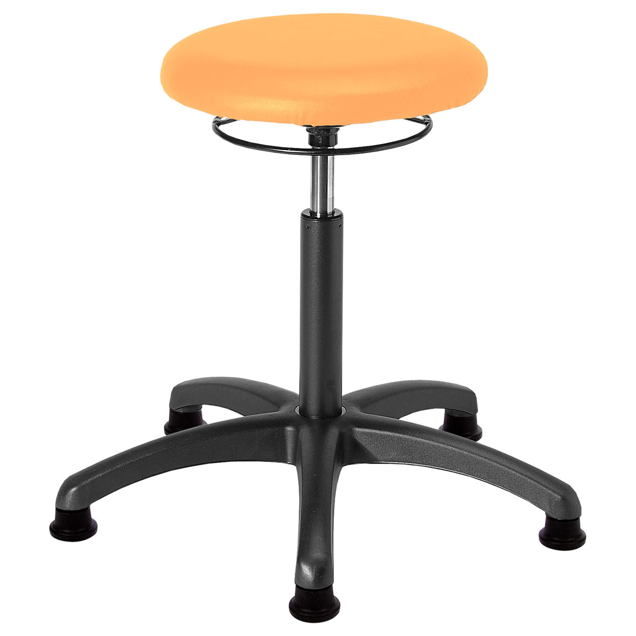 Drehhocker (Standard) - mit Polster und Gleitern