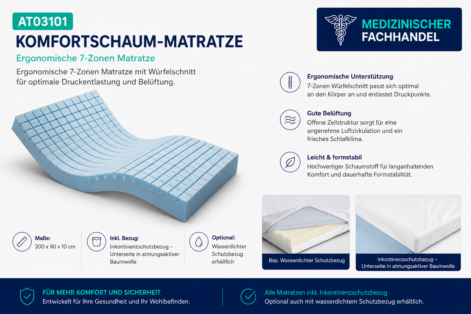 Komfortschaum Matraze Antar AT03101