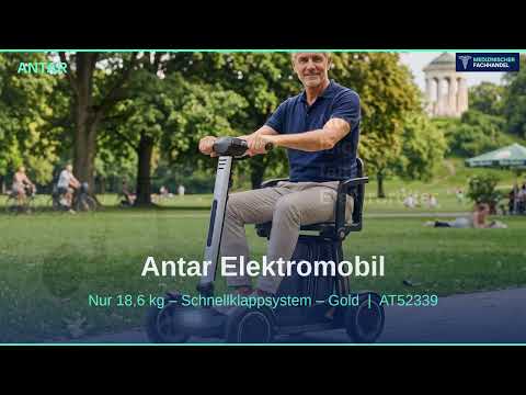 Antar Elektromobil AT52339 – faltbar, Gold, nur 18,6 kg - Video