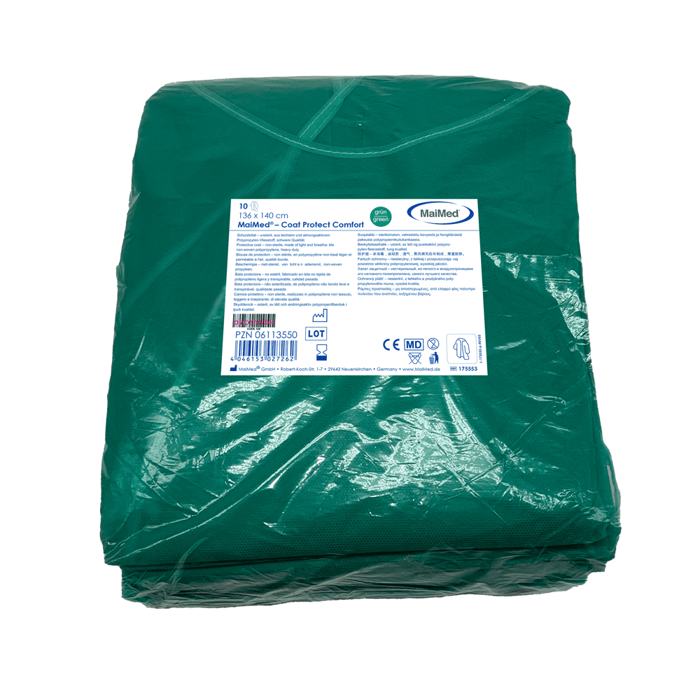Schutzkittel MaiMed Coat Protect Comfort - 10er Pack