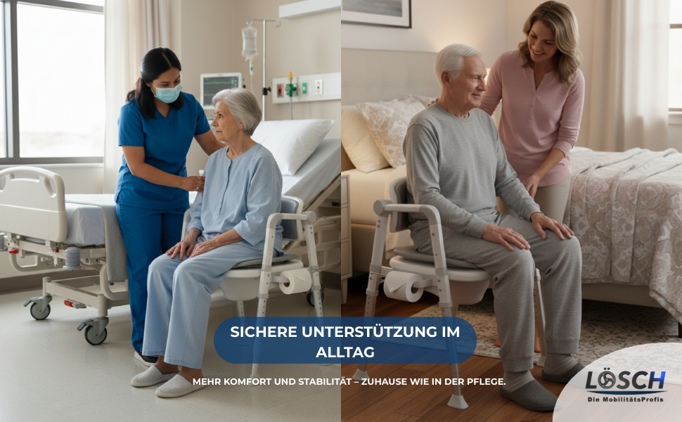 Toilettenstuhl Versa Belastbarkeit bis 136 kg