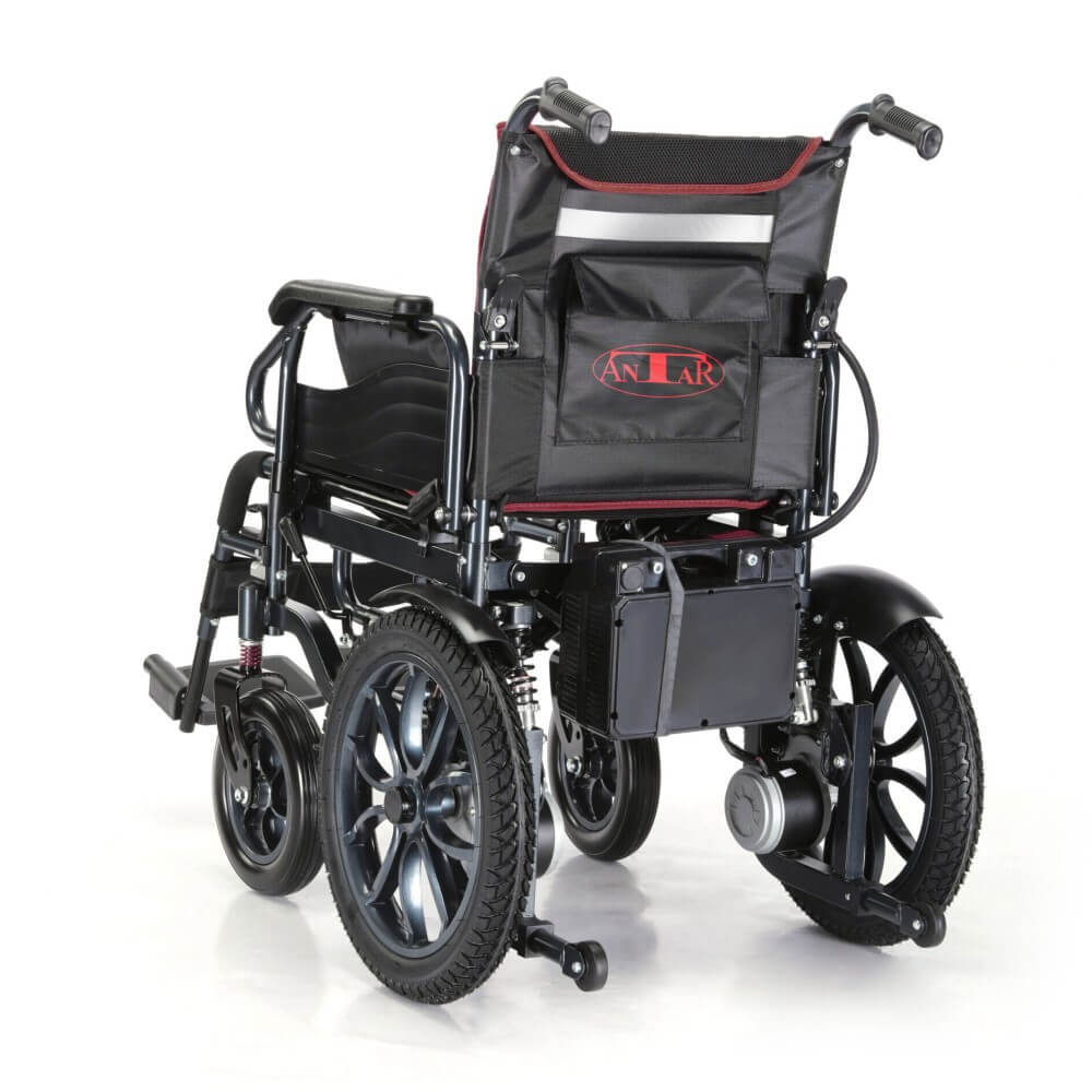 Antar elektrischer Rollstuhl Schwarz aus Carbonstahl - AT52332