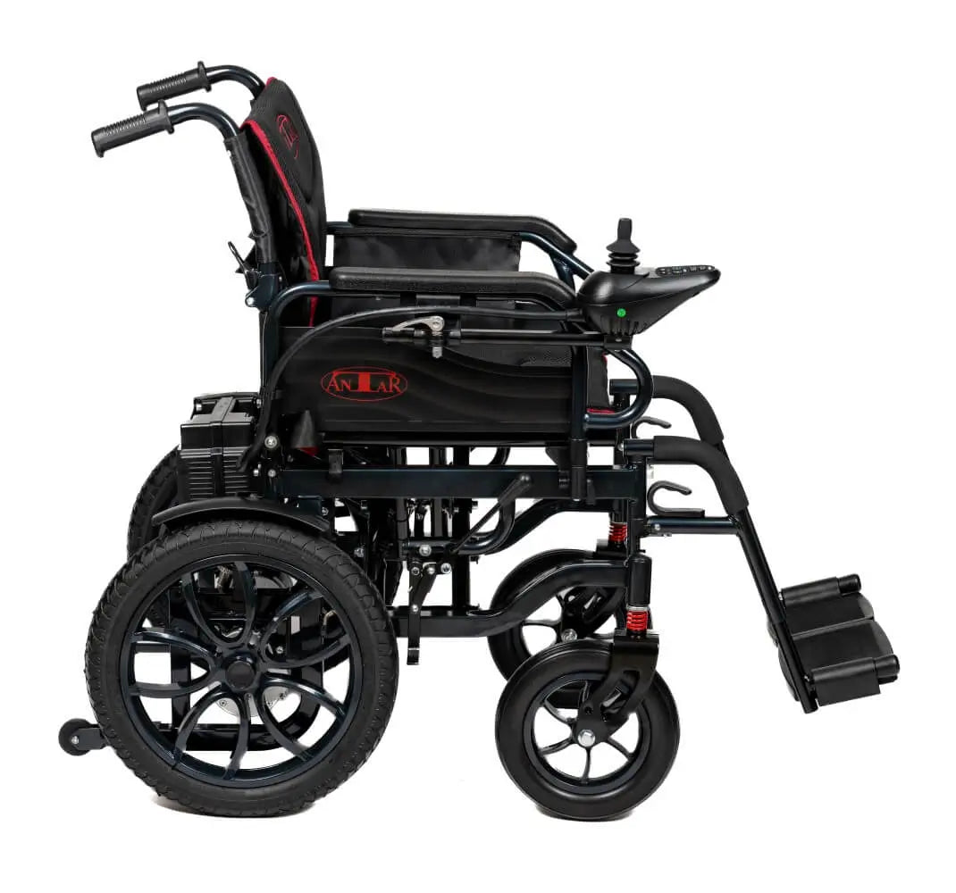 Antar elektrischer Rollstuhl Schwarz aus Carbonstahl - AT52332