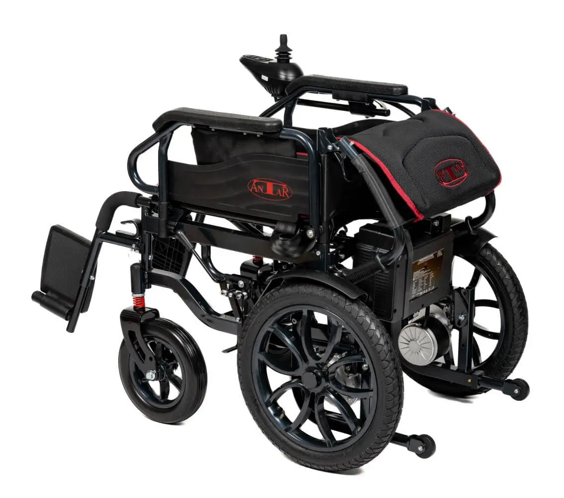 Antar elektrischer Rollstuhl Schwarz aus Carbonstahl - AT52332