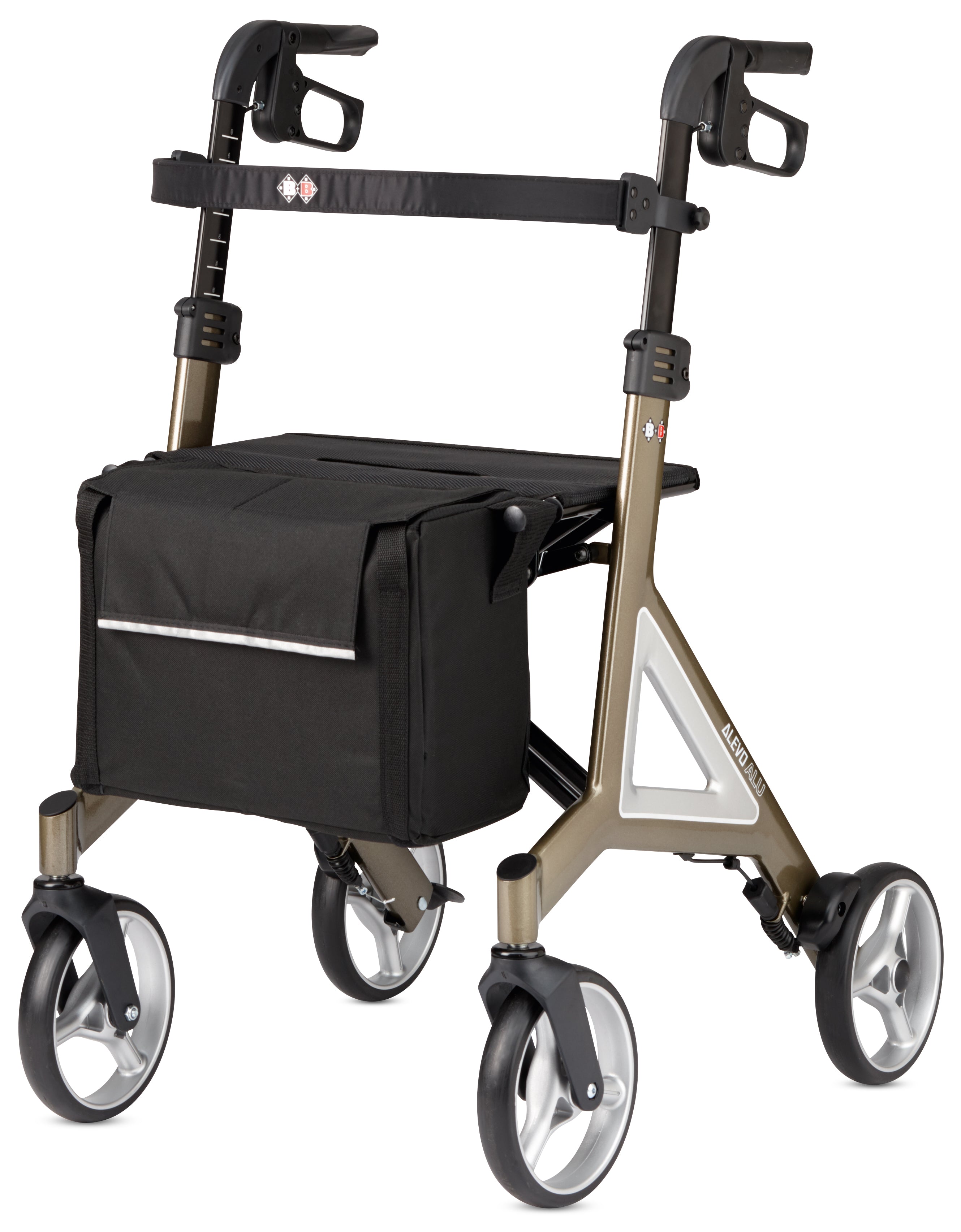 Leichtgewichtrollator Alevo Alu - Design by Porsche Design Studio x Bischoff & Bischoff