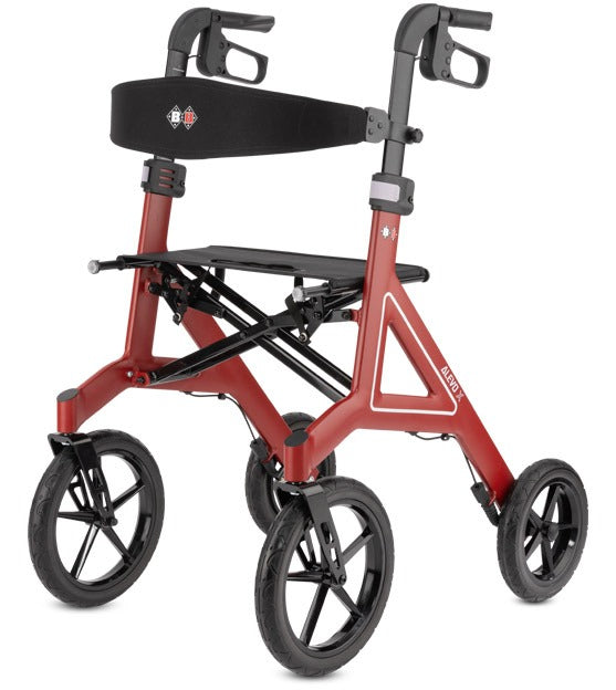 ALEVO X Rollator Rubinrot Detailansicht 2