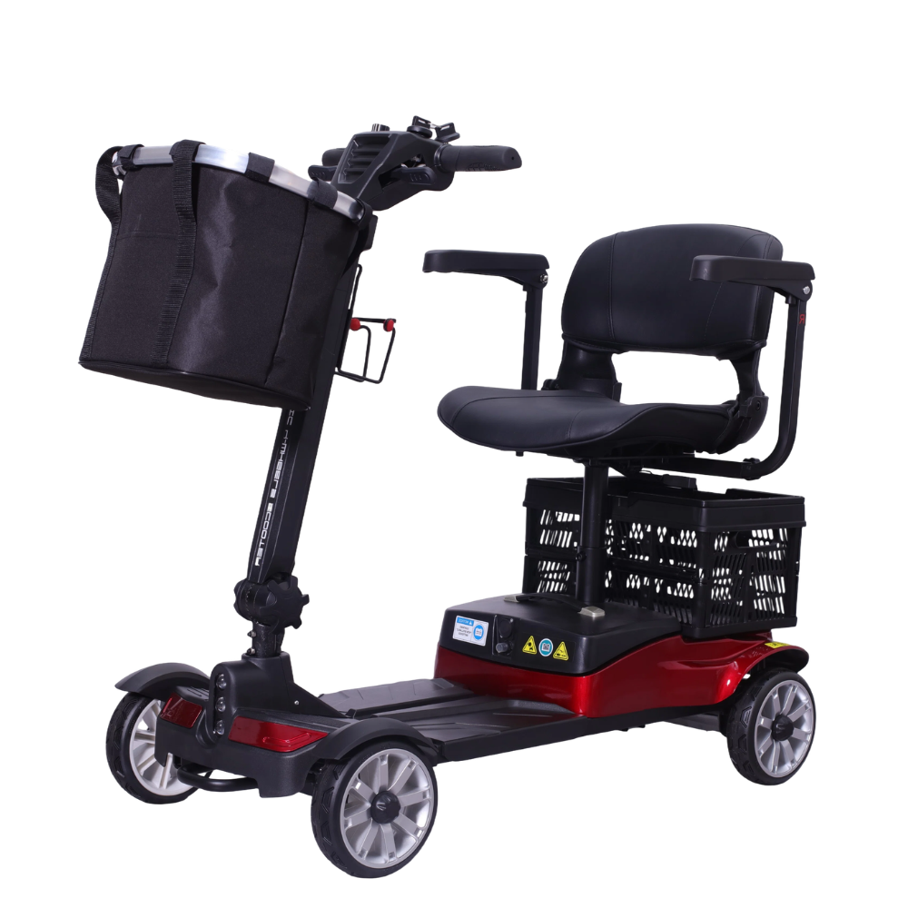 Antar Elektromobil AT52340 – faltbar, Rot/Schwarz, 28 kg