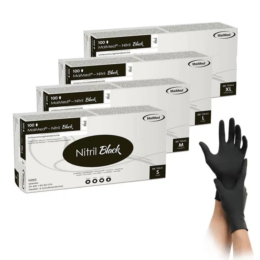 nitril handschuhe steril Nitril-Untersuchungshandschuhe Black Komfort und Schutz jetzt Kaufen!