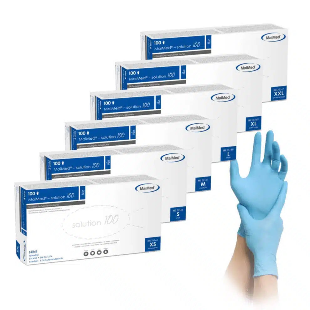 nitril handschuhe steril Nitril-Einmalhandschuhe solution100 Blue Komfort & Schutz jetzt Kaufen