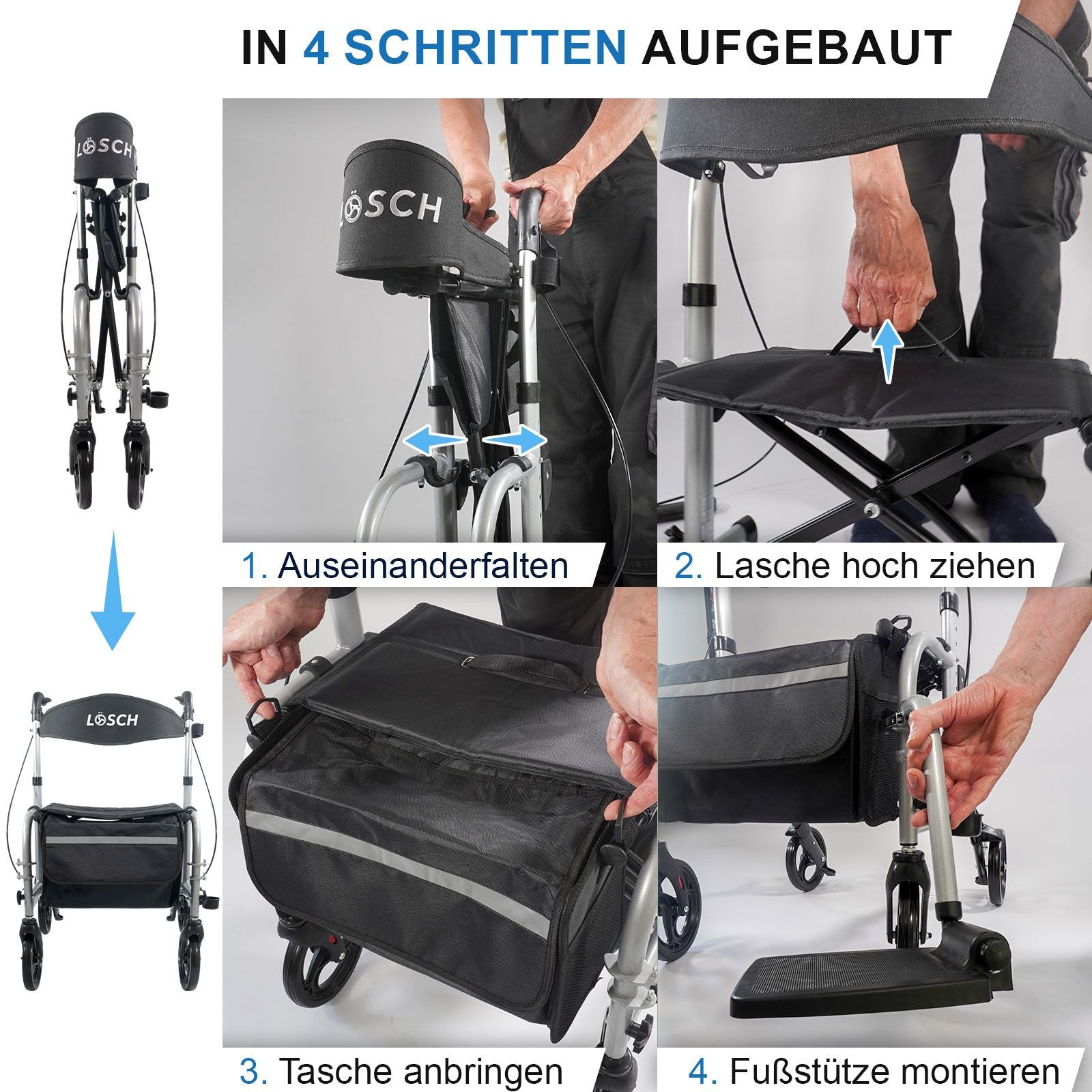 Rollator & Rollstuhl Twin 2in1